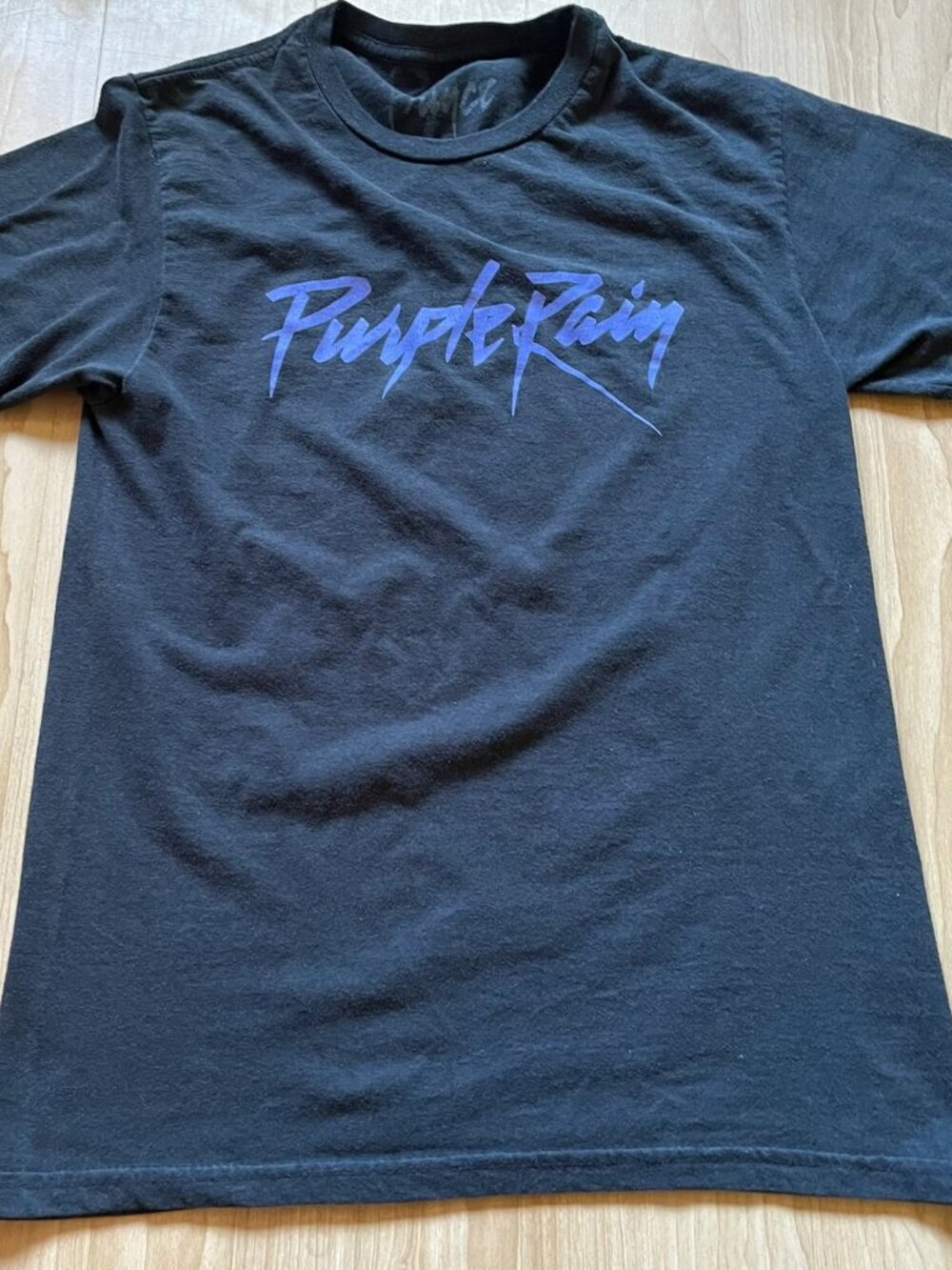 Prince Purple Rain Official Estate Graphic Tee Shirt Small Black